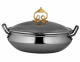 Baroque Mirror Black Titanium 
Finish Round Induction Handi 8L