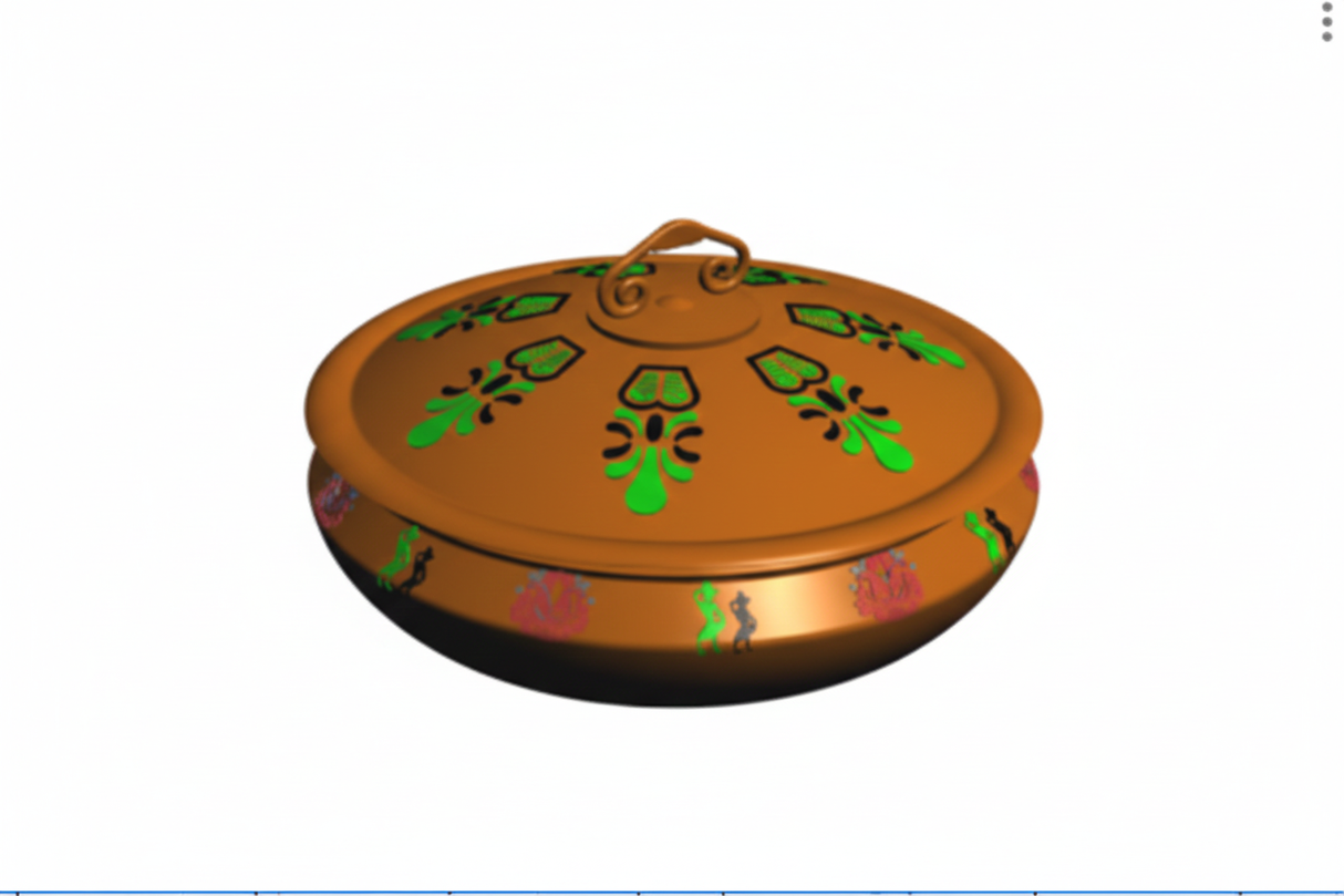 Punjabi Handi Chafer matt finish 8 L