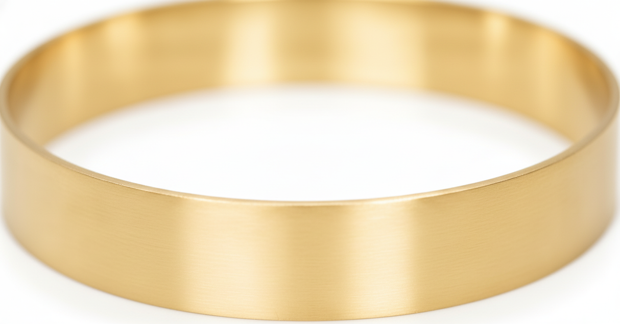 Collar Ring Stainless Steel Mirror Gold Finish