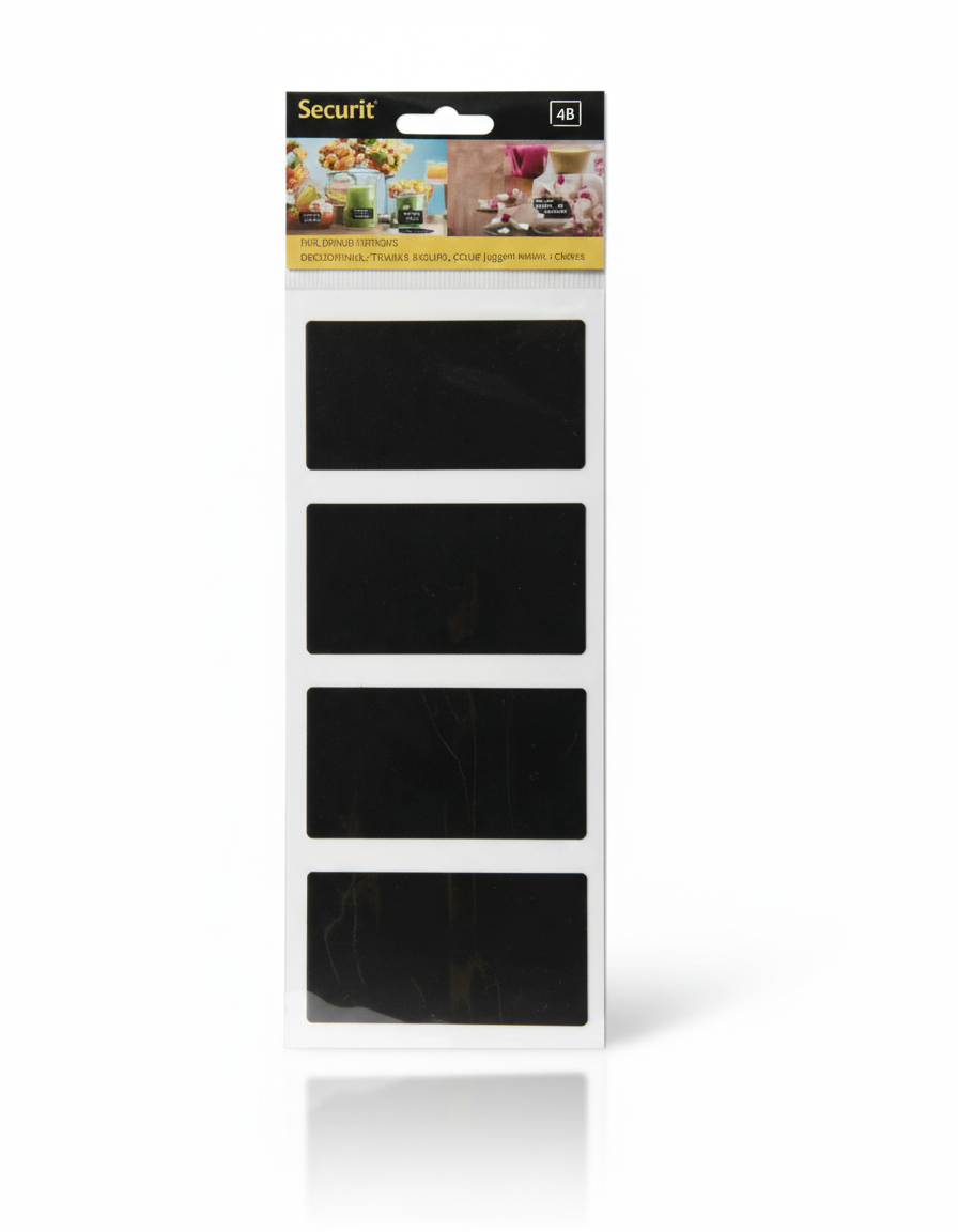 Rectangular Chalkboard Stickers Set of 8 8L x 5W cm