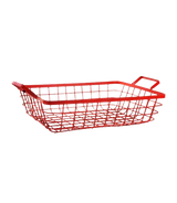 Calistoge Rectangle Basket Red