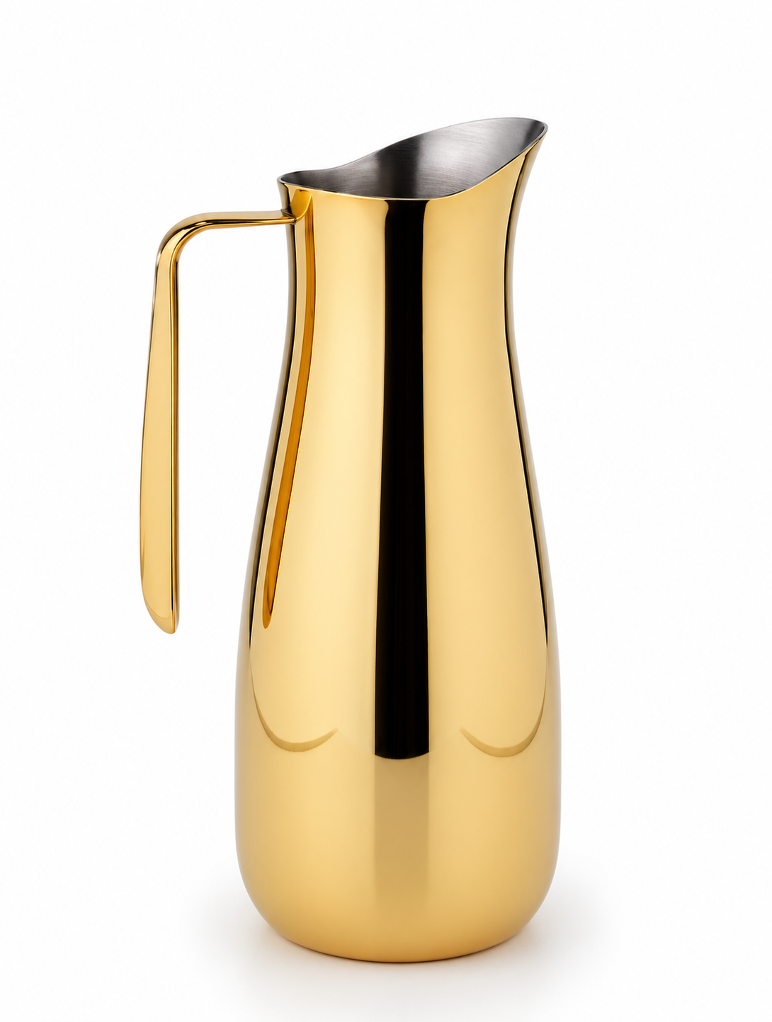 Gold PVD Finish Curvy SS Water Pitcher 1.8 Ltr