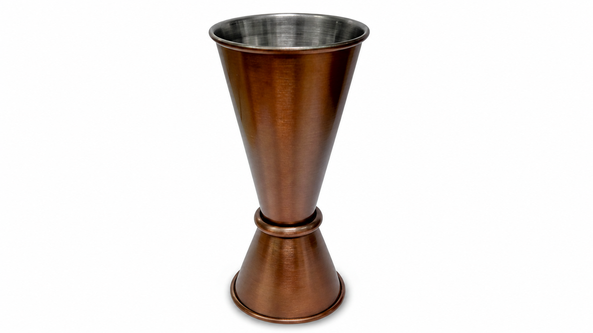 Copper Finish Stainless Steel Ring Jigger Conical 25/50 ml