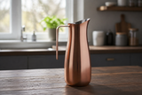 Erik Bagger Mirror Steel Copper Finish 64 oz Water Pitcher with Steel Handle (10H)