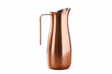 Erik Bagger Mirror Steel Copper Finish 64 oz Water Pitcher with Steel Handle (10H)
