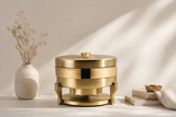 Saturn Brushed Gold Induction Chaffing Dish with Ring