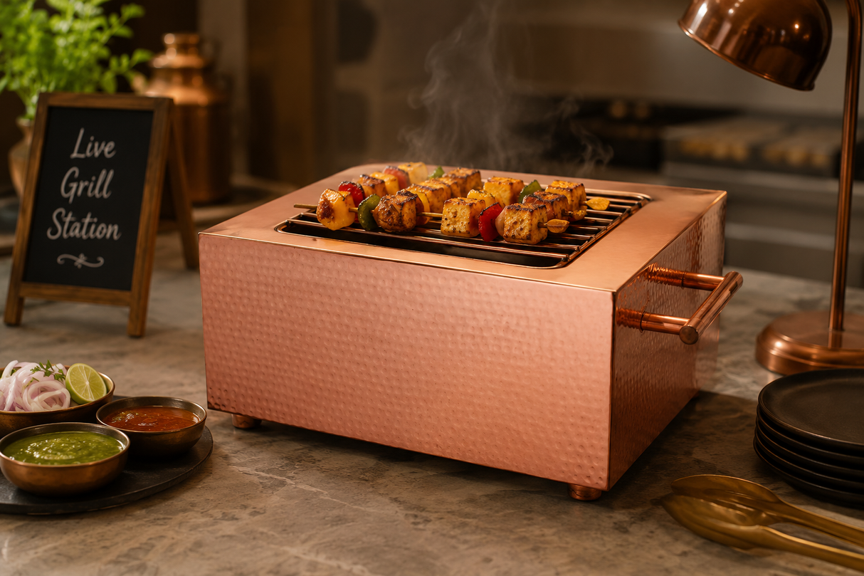 Masala Copper Finish Live Cooking Station