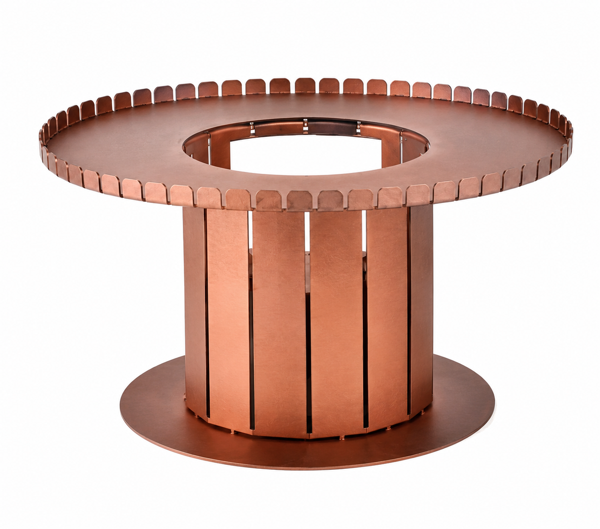 Spool Burnt Copper Finish Small Warm Riser