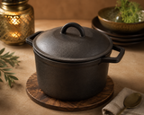 Dalebrook Black Melamine Stone Cast Casserole pot