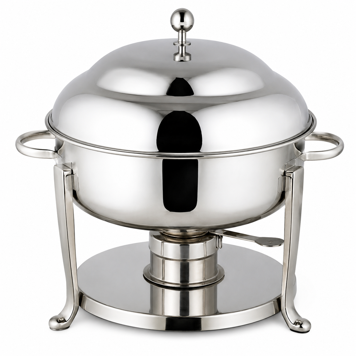 Monarch Mirror Stainless Steel Chafing Dish Round 6 Ltr