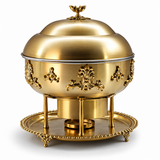 Queen Mary Matt Gold PVD Finish Chafing Dish 6 L