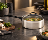 Skyserv Induction Dual Finish Steel 5 Ltr Round Sauce Pan