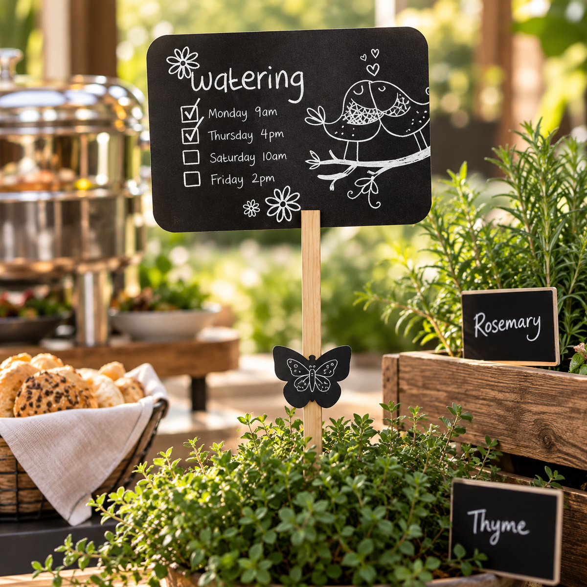 Silhouette Tag Butterfly-Set of 5 with Chalk Marker