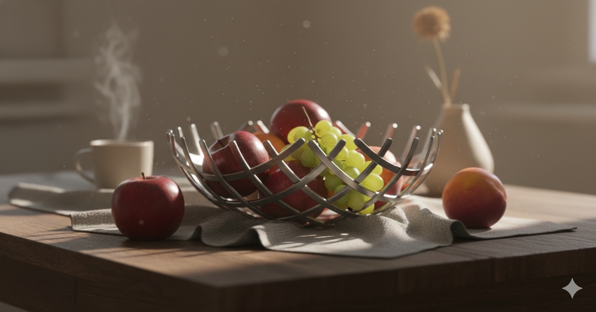 Stainless Steel Designer Fruit Bowl