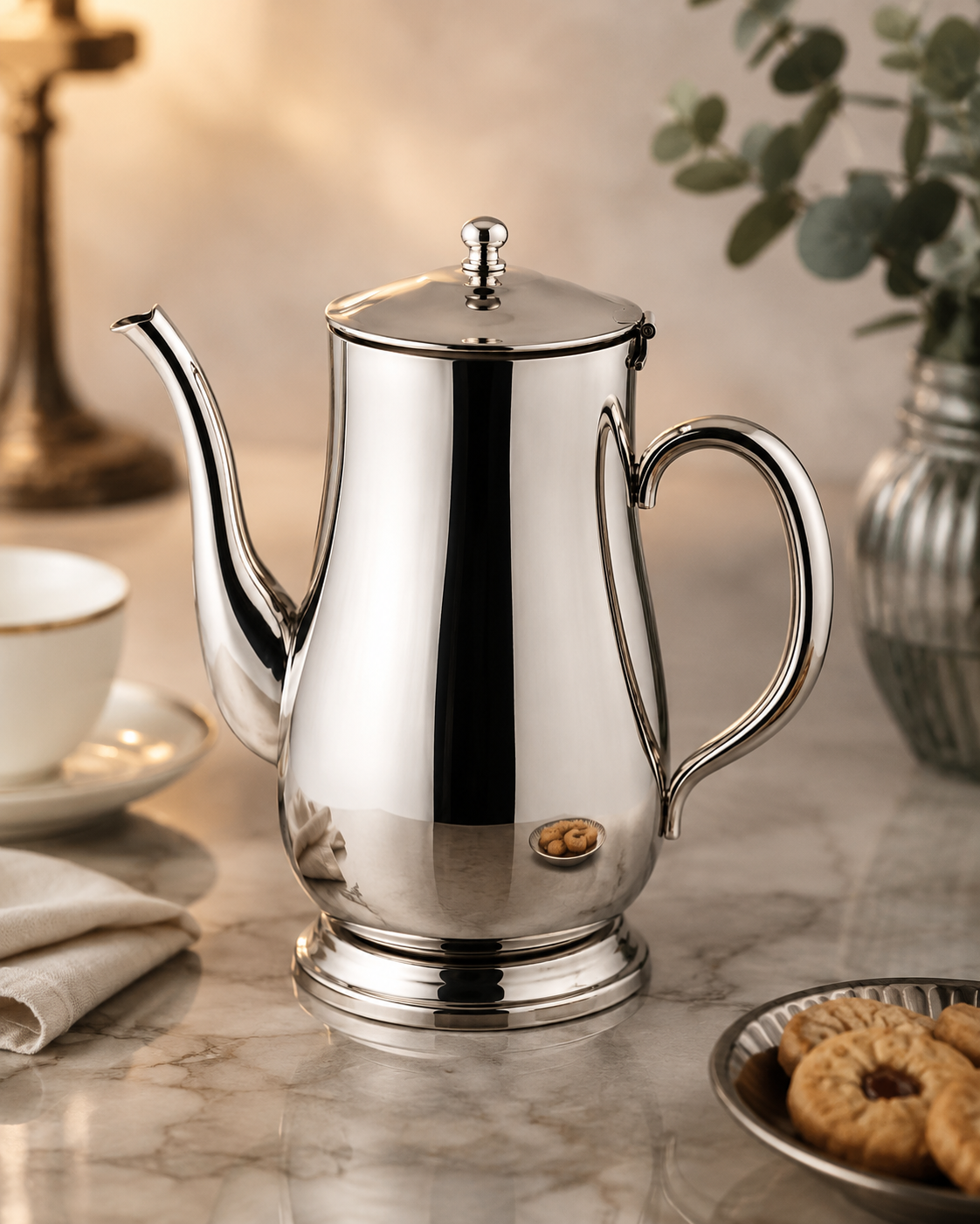Marrakech Hammered Burnt Copper Finish Coffee Pot