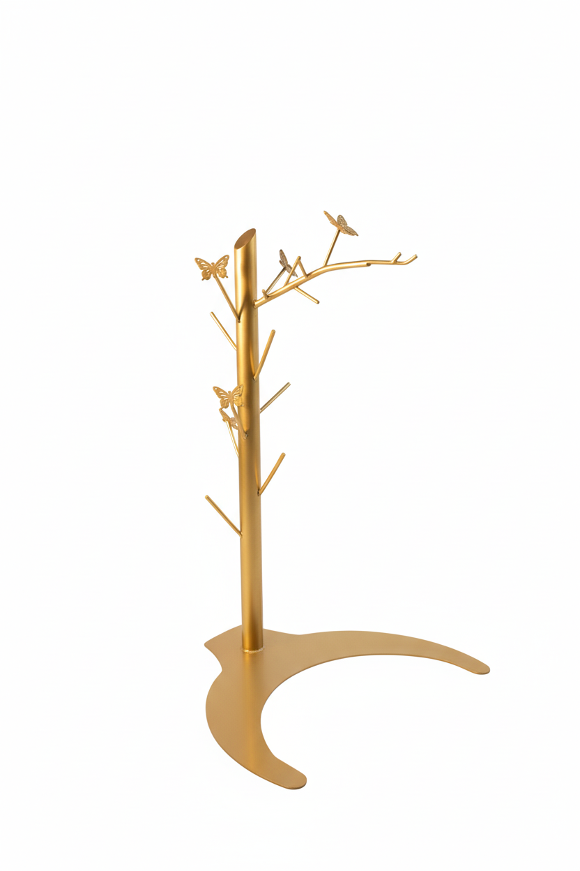 Lid Holder Butter Fly Matt Gold Finish