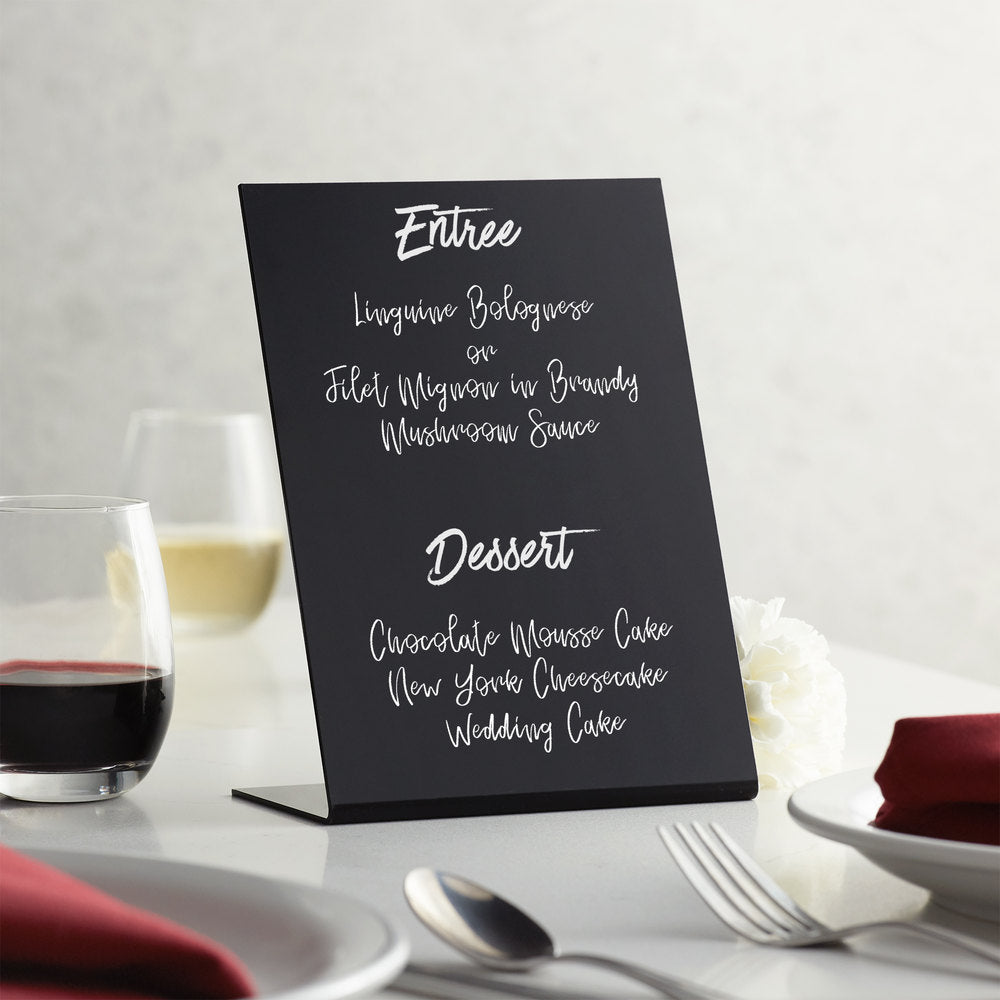 Vertical L-shaped A5 Table Chalk Board-Set of 3 (33 x 17.5 x 9CM)