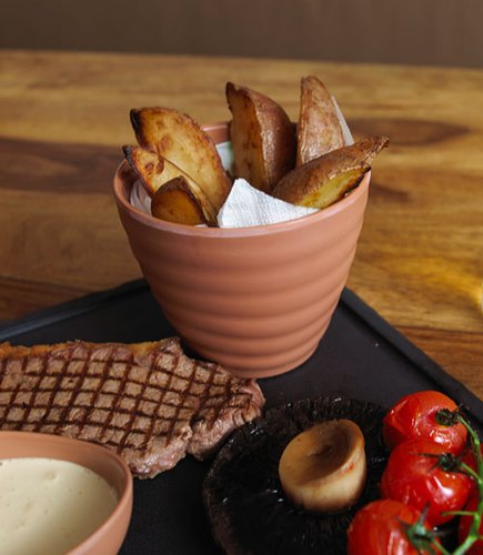 Melamine Stone Effect 7x12 in Recessed Platter