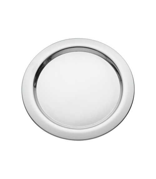 Basic Mirror Steel 13 in Round Charger Plate