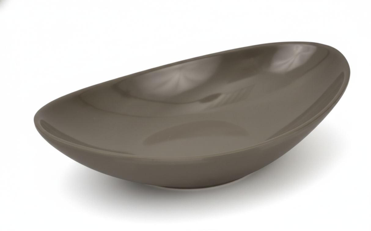Stone Melamine Reef Low Dish