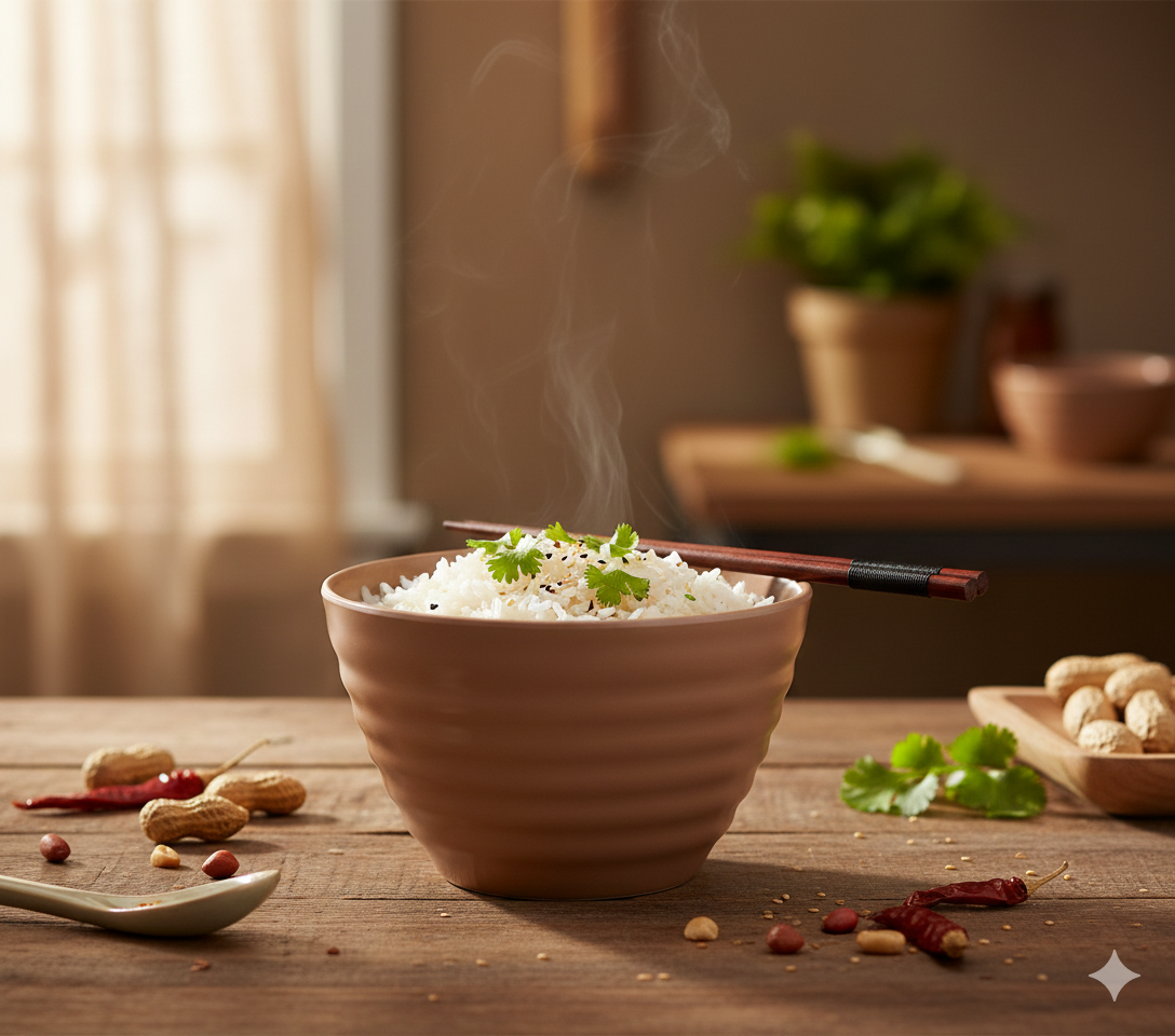 Terracotta Melamine 650 ml Rippled Bowl (5.5D x 3.5H in)