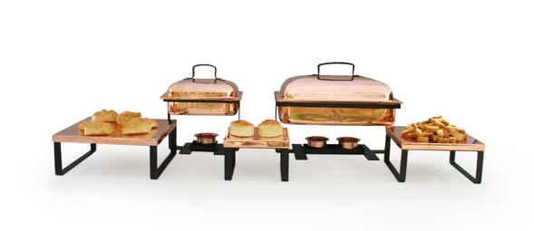 Masala Copper Finish 15x15x8 in Square Riser
